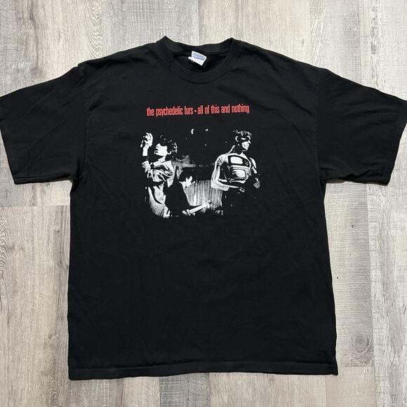 The Psychedlic Furs All Of This And Nothing Black Band Concert Merch T Shirt XL - Picture 1 of 4